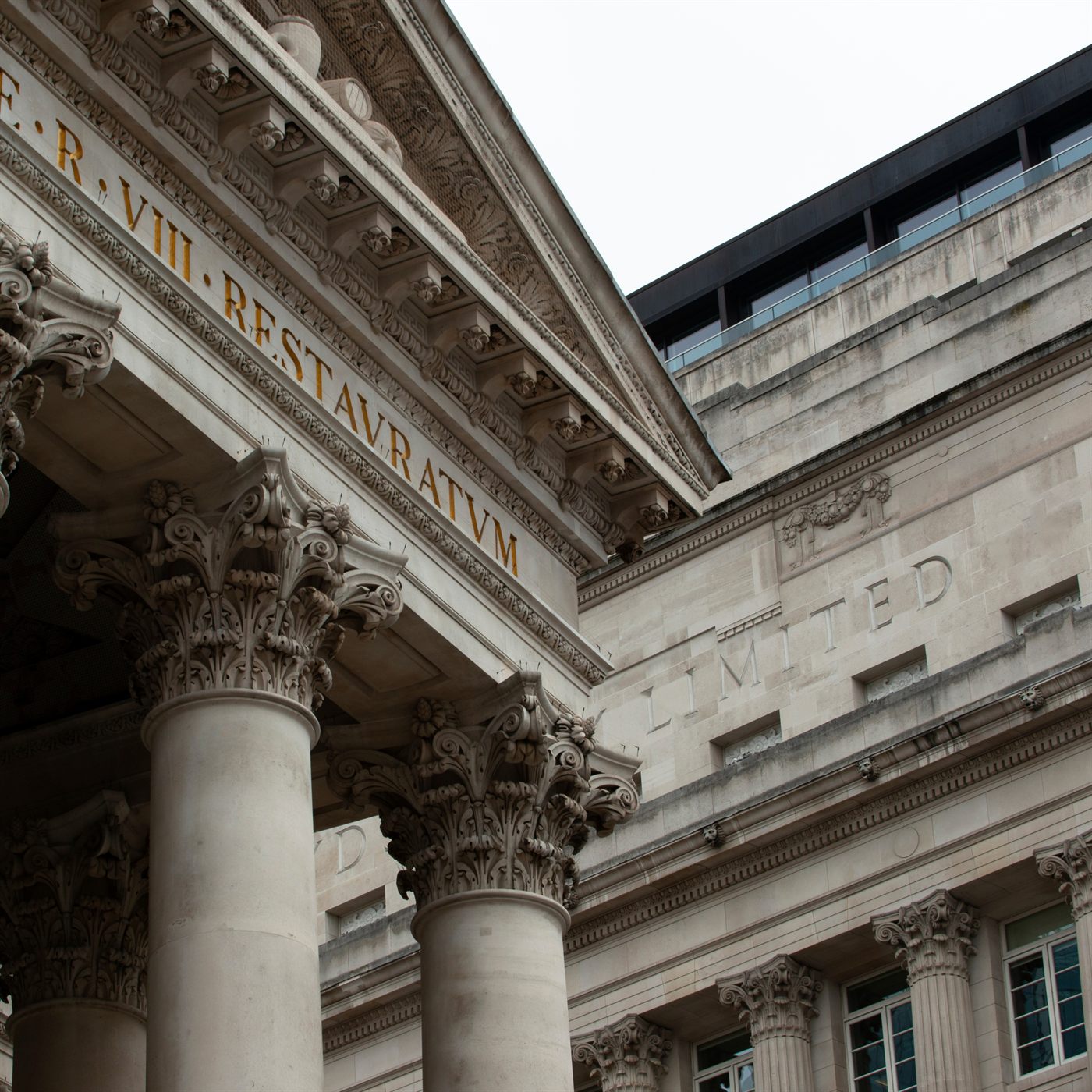 Classical courthouse columns